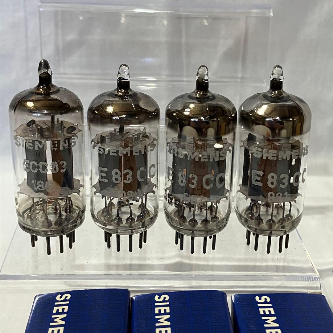 SIEMENS E83CC NOS×3 + ECC83 1本 真空管セット