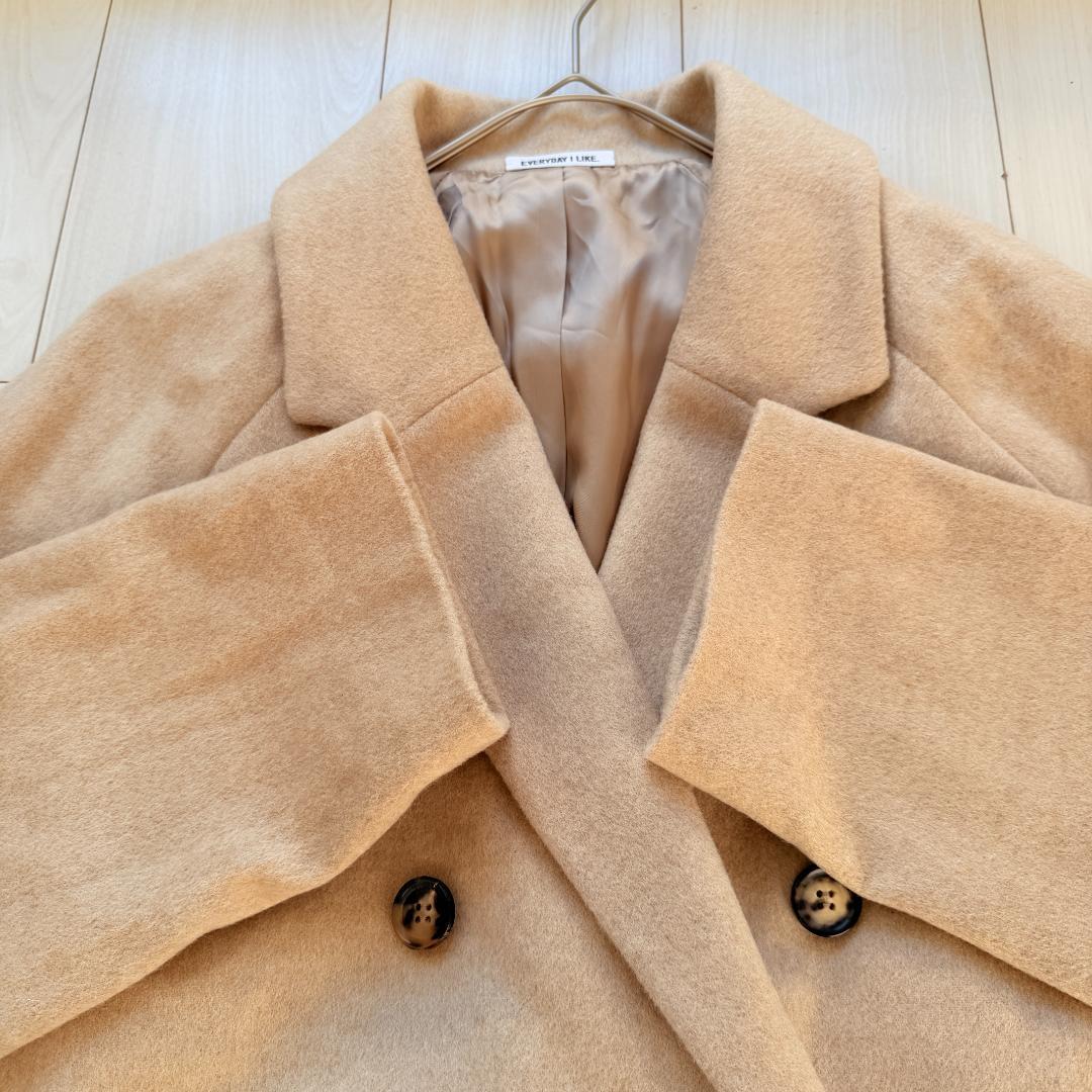 美品　ドゥーズィエムクラス　Short Double コートカシミヤ　ベージュ