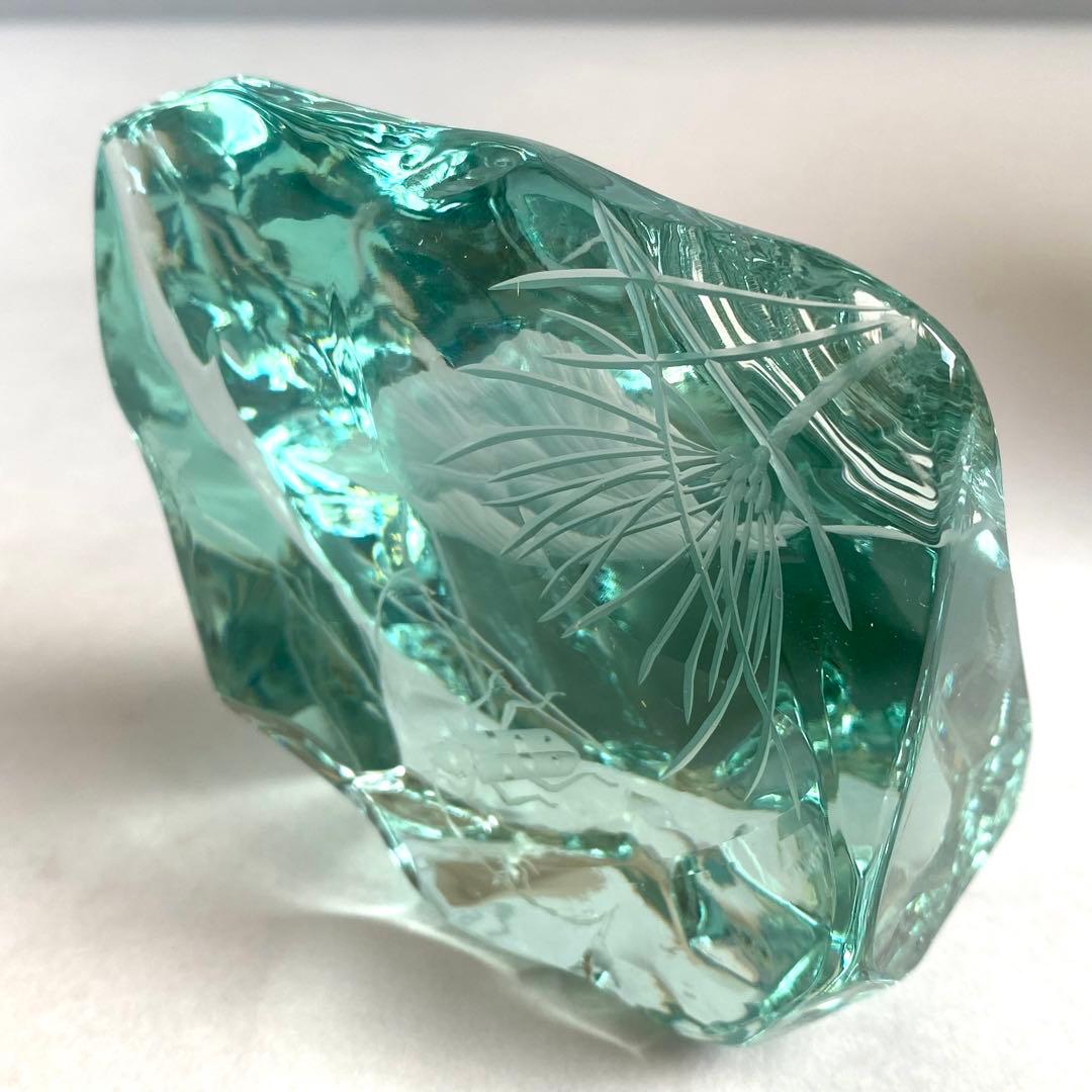 【希少】テレジアンタール　オーナメント　ペーパーウェイト　クリスタル　アート