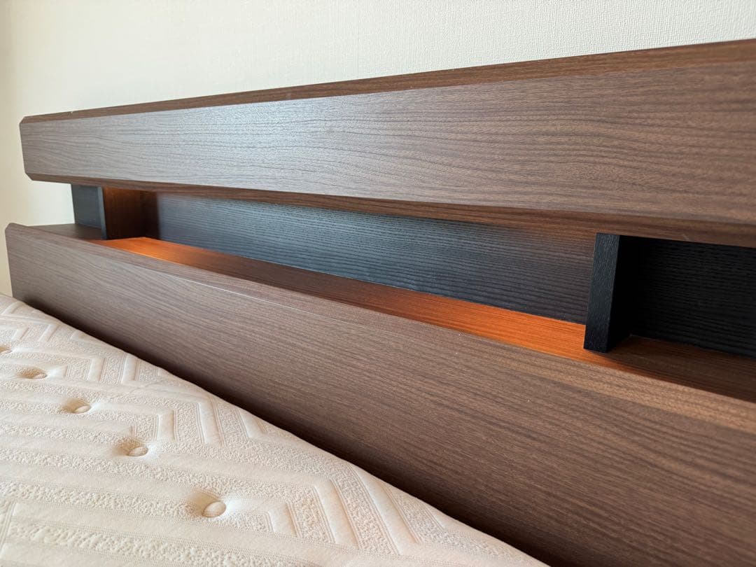 toko　N-sleep ハードマットレス付きベッド クイーンサイズ