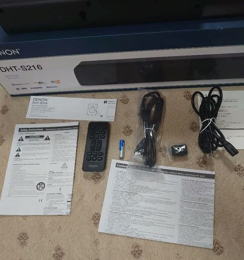 DENON DHT-S216 サウンドバー 正常作動品