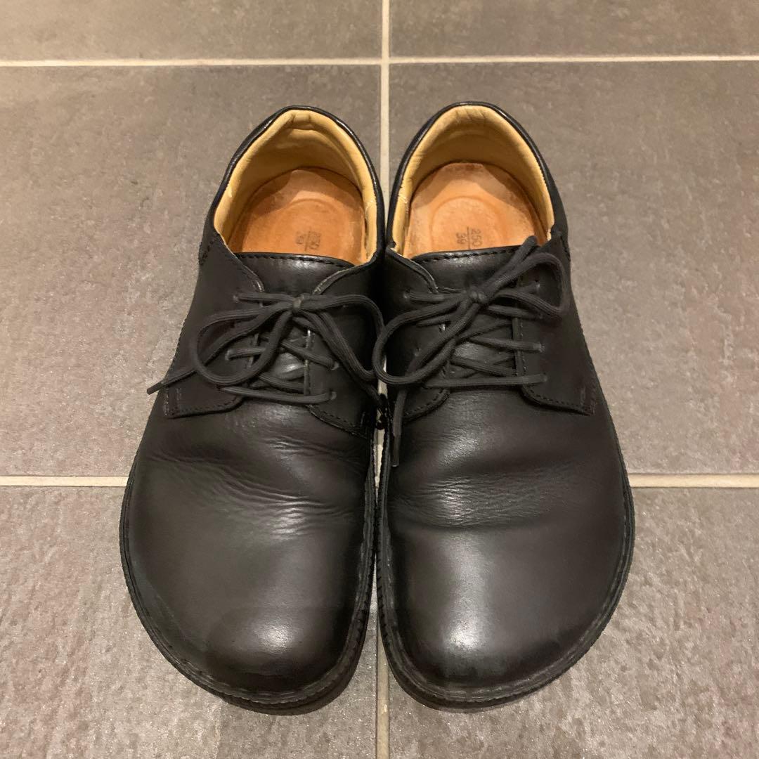 Birkenstock Footprints 幅広 黒革靴