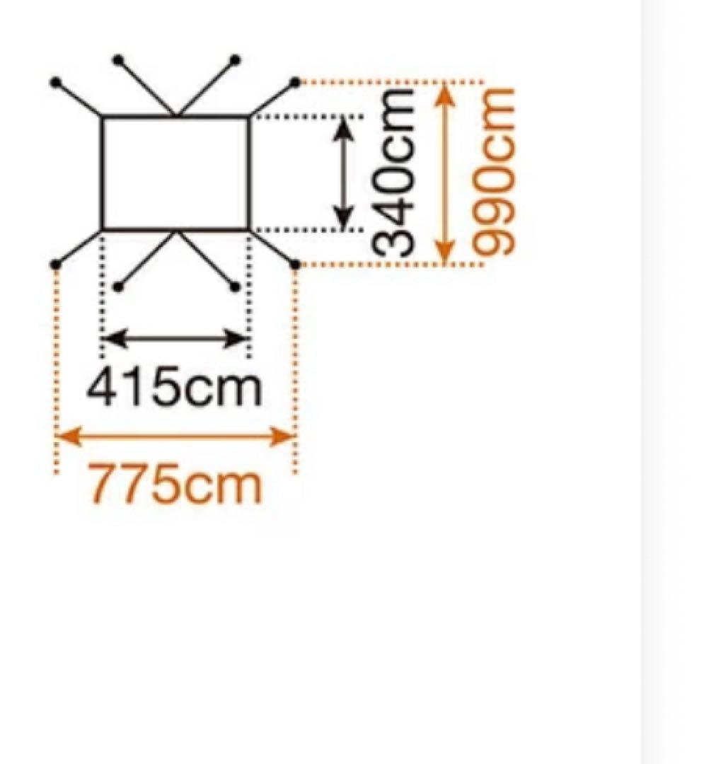  Peak HDタープ\"シールド”レクタ（M）ポールセット