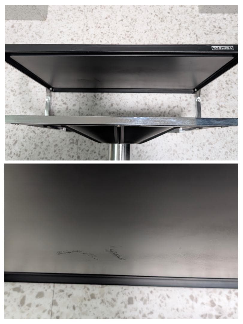 ビンテージ TOSHIBA スチール シェルフ サイドテーブル スペースエイジ