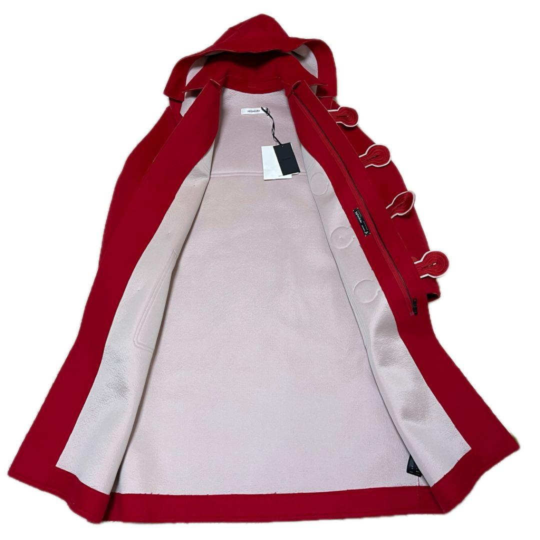 ●未使用タグ付き●MEGMIURA・メグミウラ●ダッフルコート●赤色・36サイズ