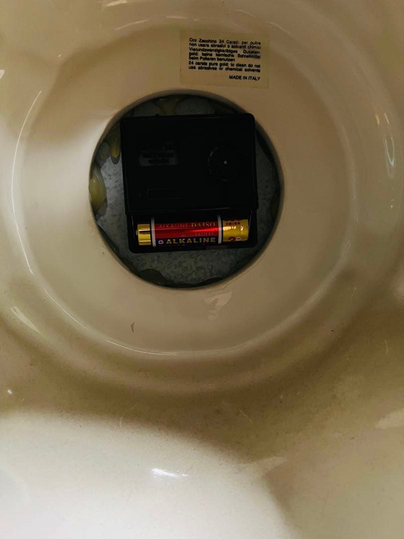 ✨ イタリア製 Ahura（アウラ） ゴールド 陶磁器エンゼル置時計