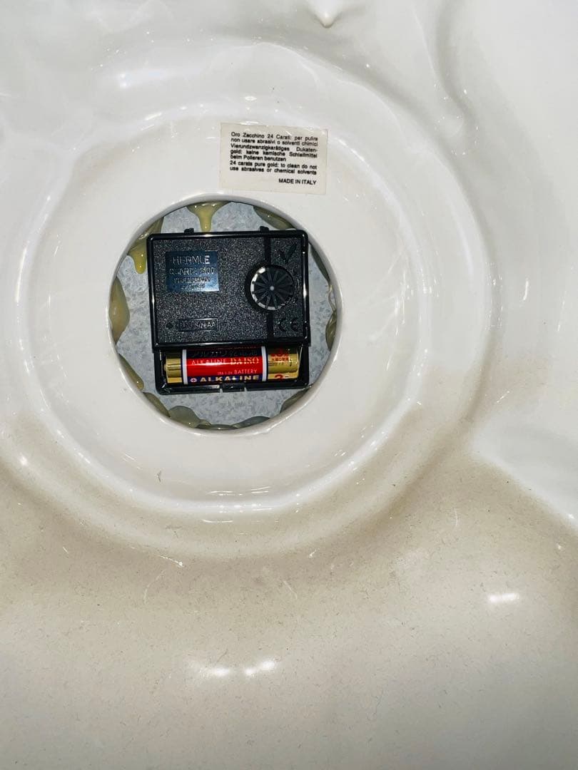 ✨ イタリア製 Ahura（アウラ） ゴールド 陶磁器エンゼル置時計