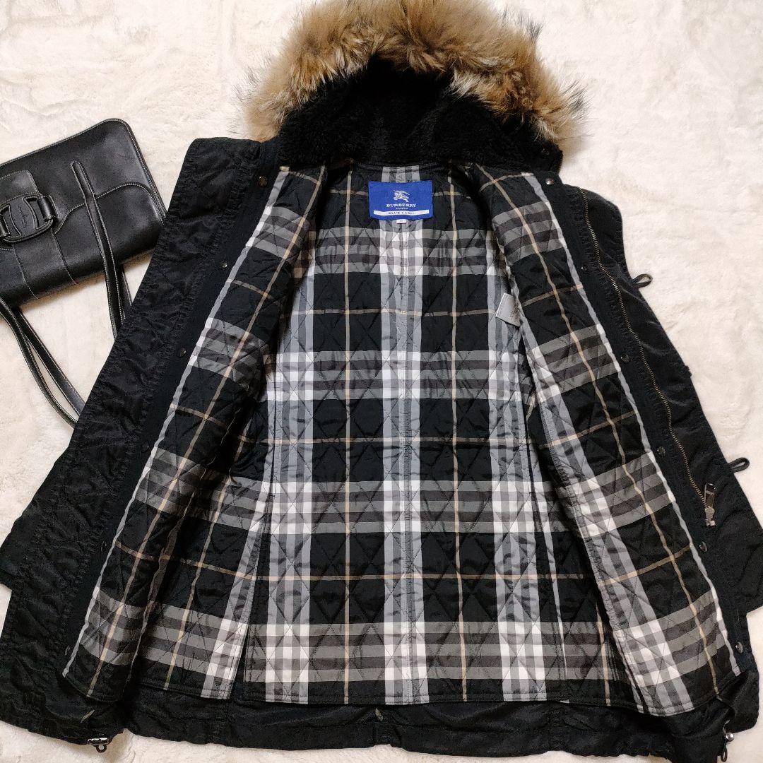 美品✨️バーバリー ブルーレーベル モッズコート Мサイズ 2way ブラック
