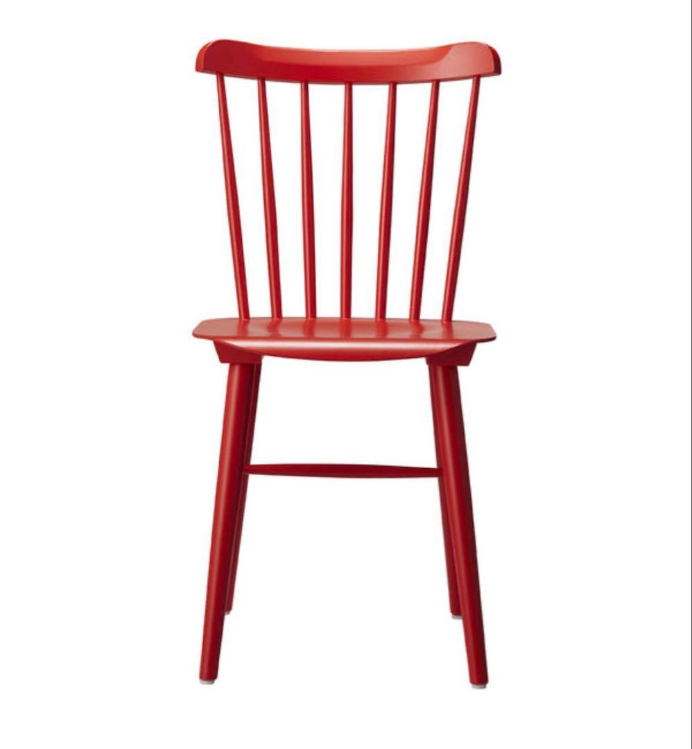 ① Oliver　オリバー　ダイニングチェア　ウィンザーチェア　希少レッド