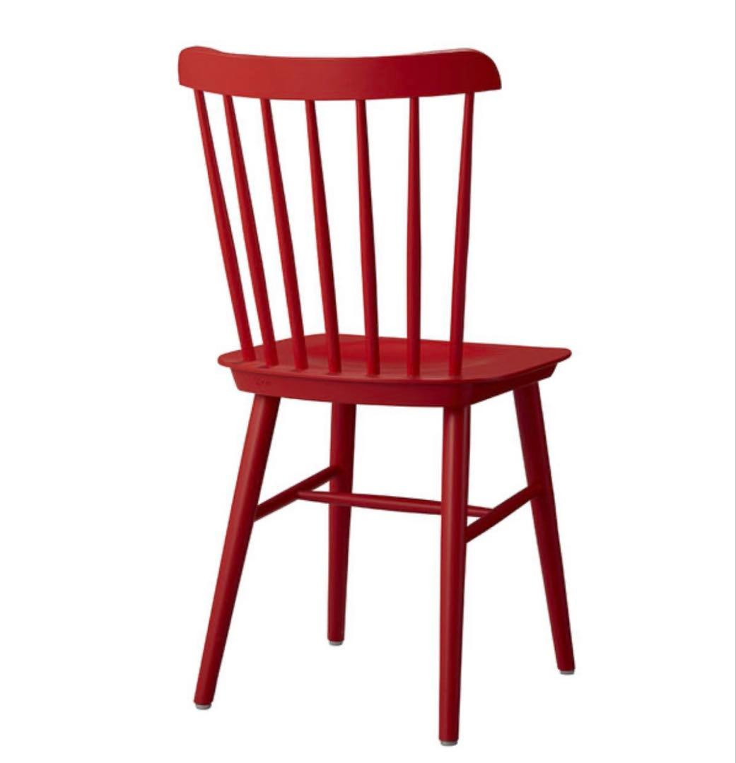 ① Oliver　オリバー　ダイニングチェア　ウィンザーチェア　希少レッド