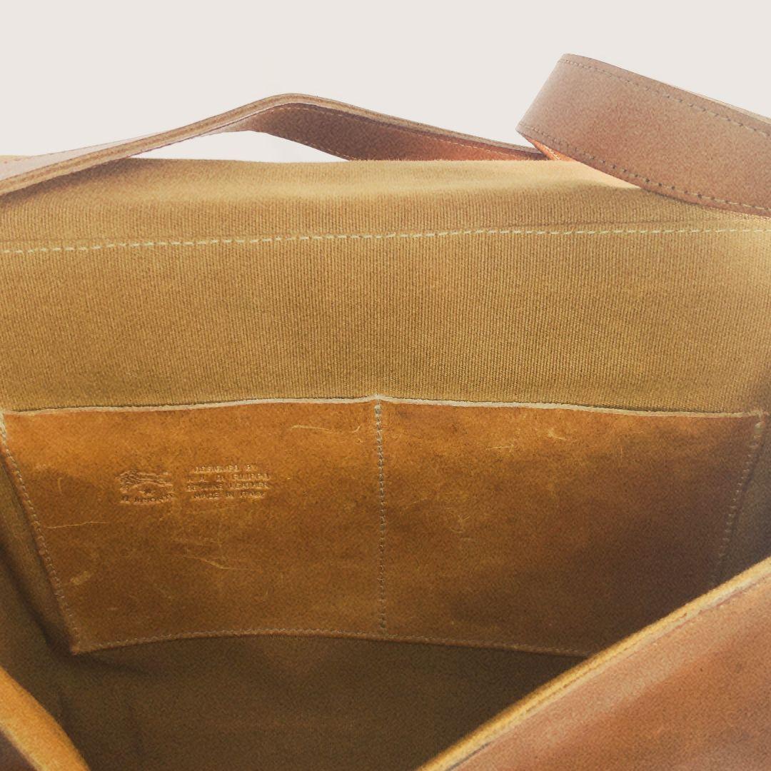 IL BISONTE ブラウンショルダーバッグ