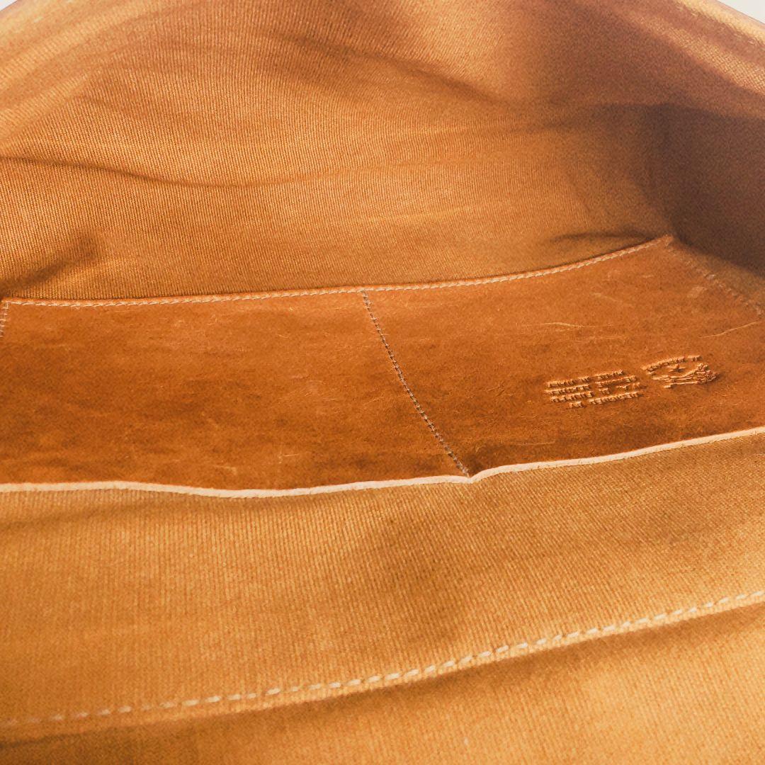 IL BISONTE ブラウンショルダーバッグ