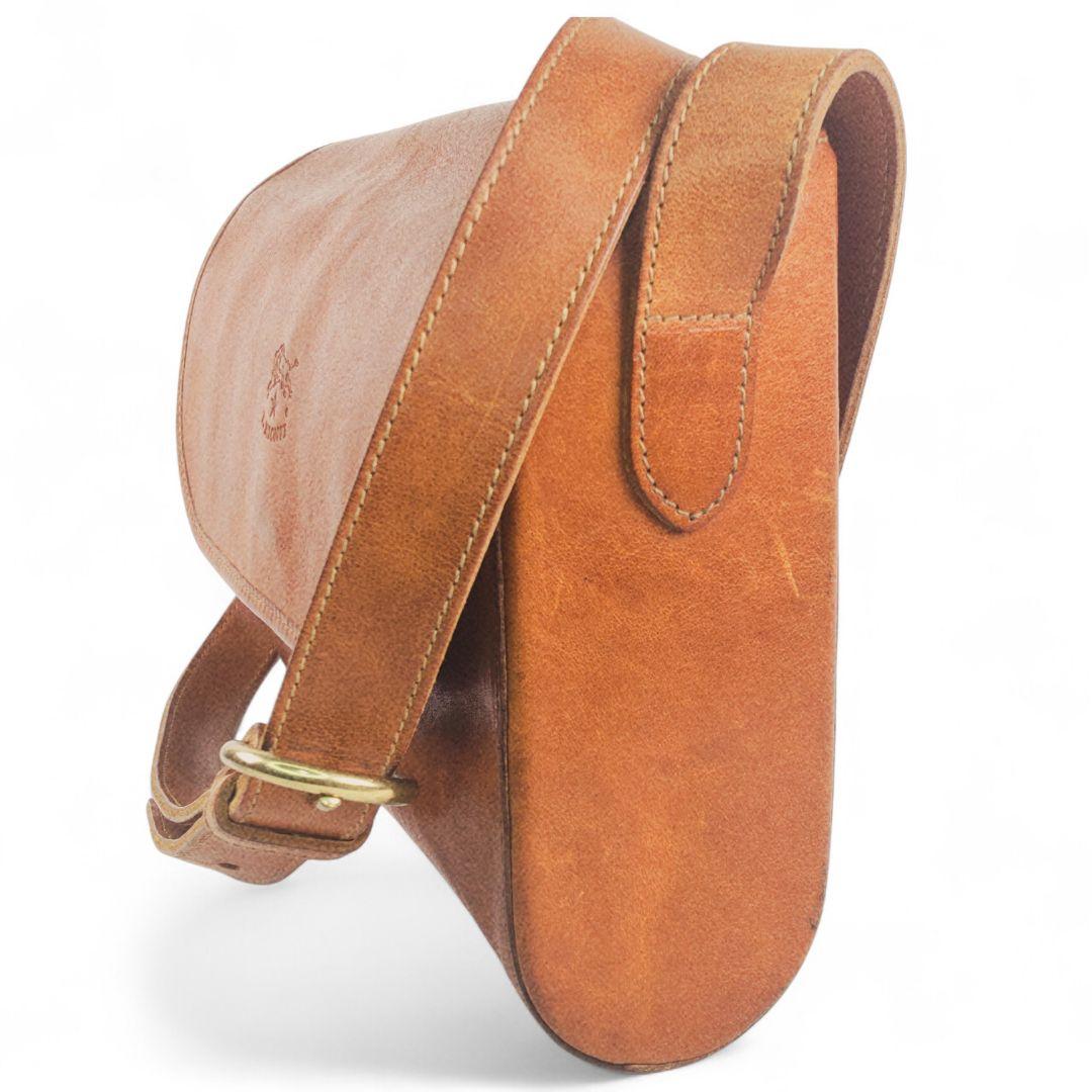 IL BISONTE ブラウンショルダーバッグ