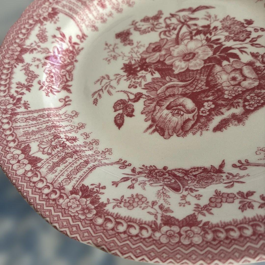 BURLEIGH バーレイ　フローラ　ブルー　ピンク　計4枚　おまけ付