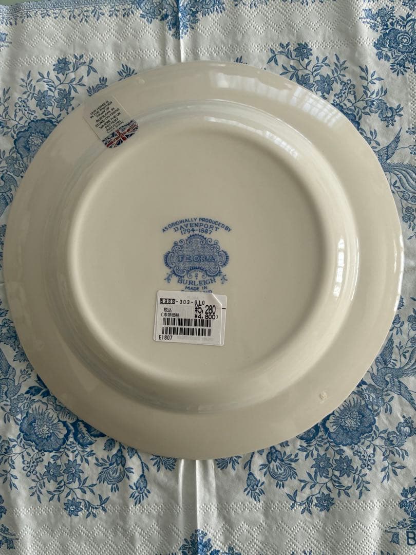 BURLEIGH バーレイ　フローラ　ブルー　ピンク　計4枚　おまけ付