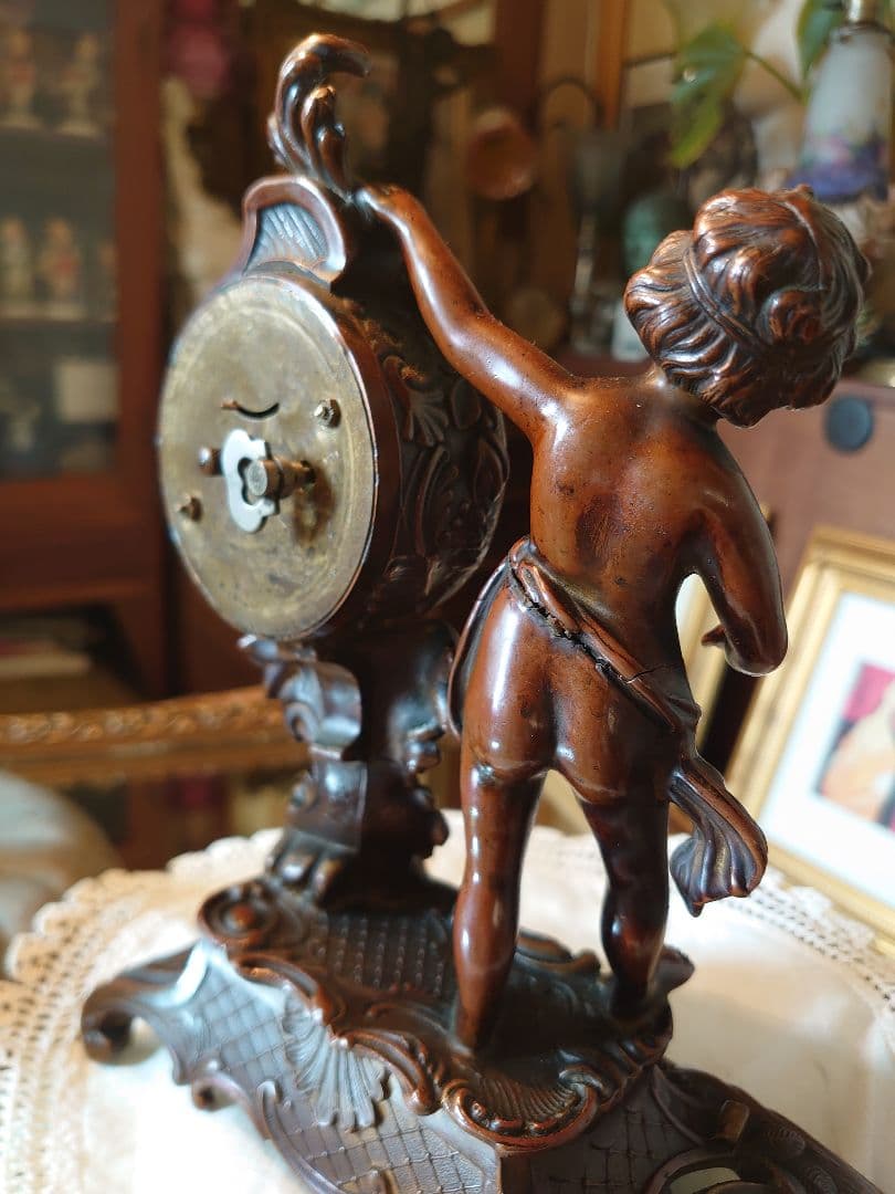 アンティーク 精工舎 天使 置き時計(稼働品)