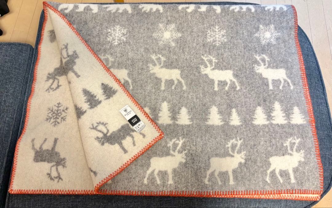 KLIPPAN クリッパン ウールハーフブランケット ワイルダネス グレー