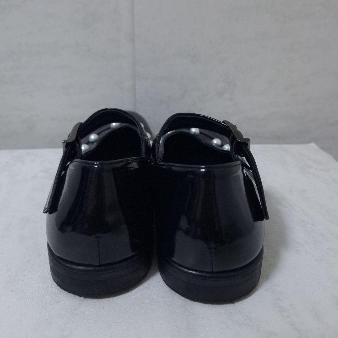 トーキョーボッパー パール メリージェーン フラットパンプス 黒 送
