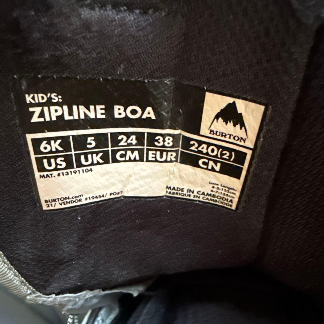 子ども用スノーボードブーツ ZIPLINE BOA 6K