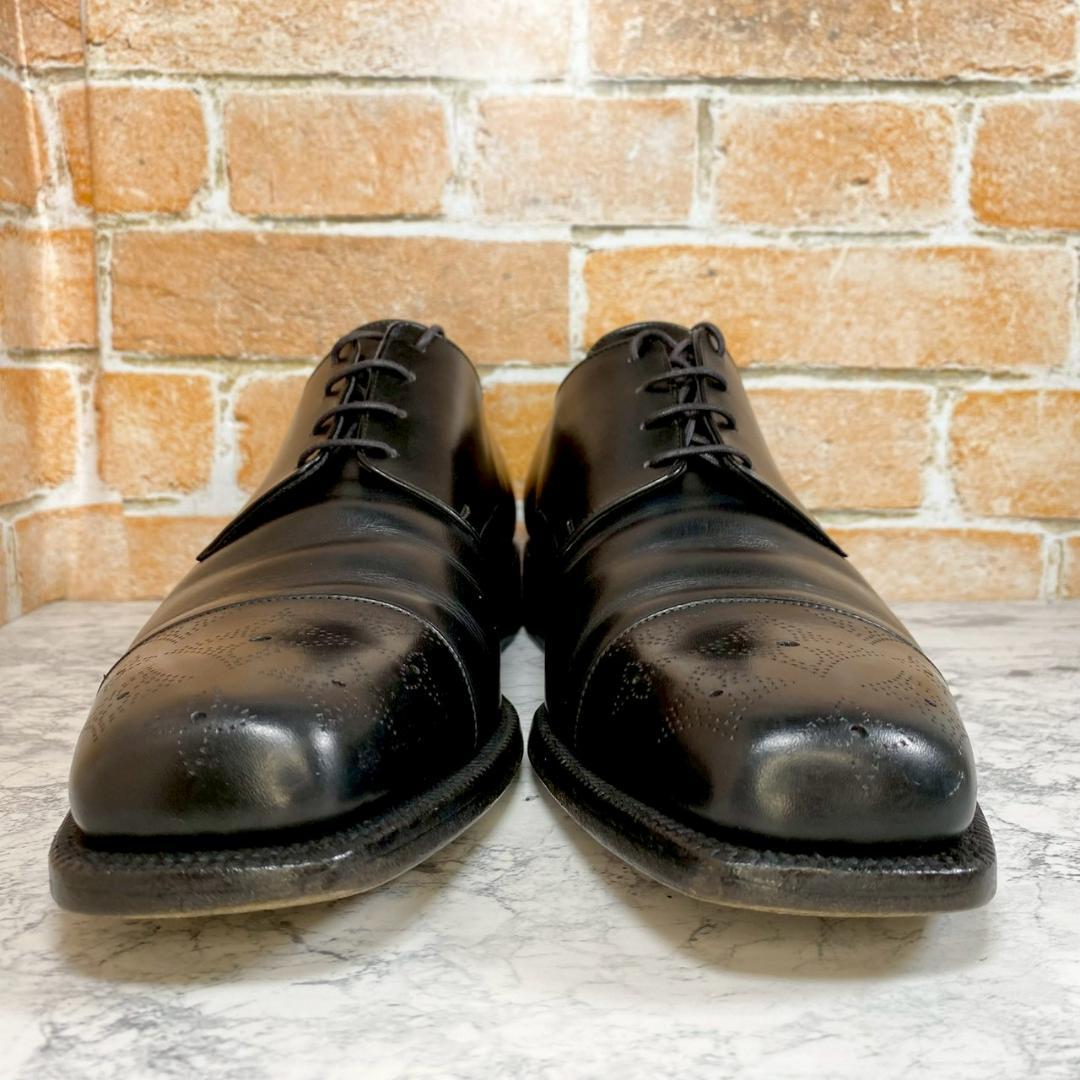 【メンズブランド革靴】　Louis Vuitton　7　黒　ストレートチップ