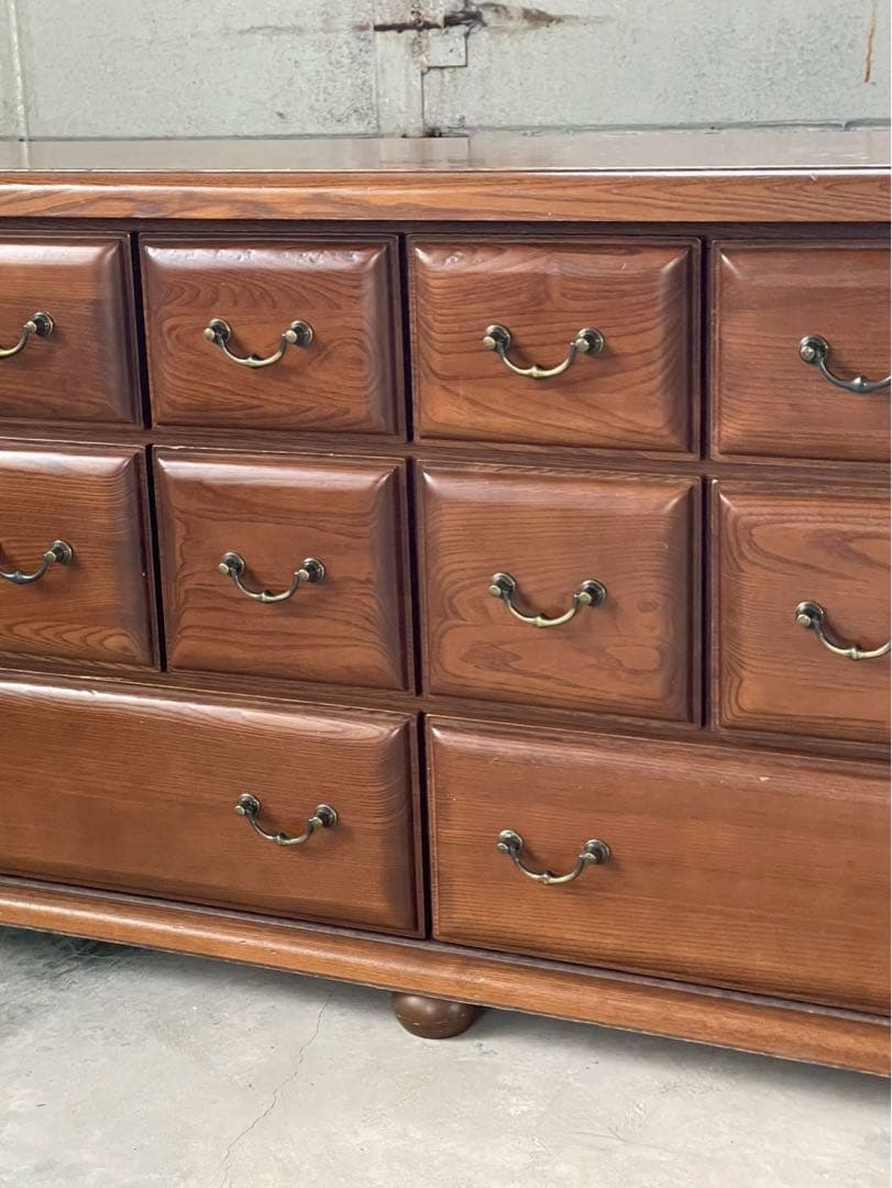 人気の丸脚　サイドボード　リビングボード　チェスト　収納棚