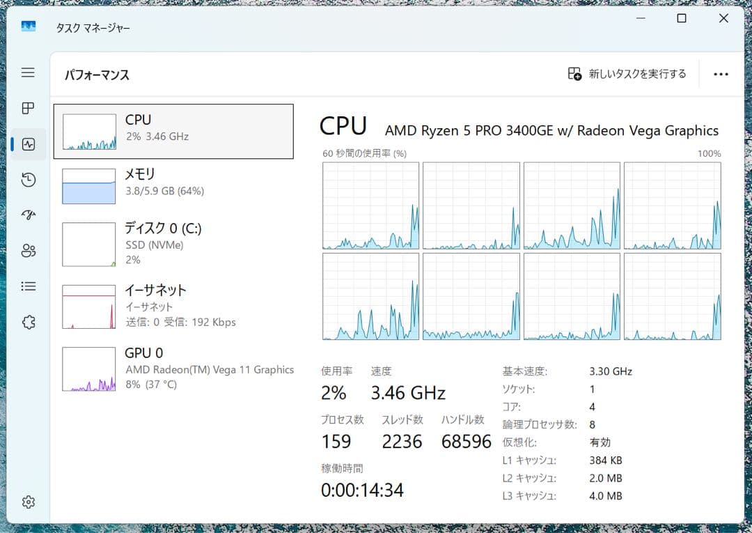 Lenovo ThinkCentre M75q-1 AMD Ryzen5ミニPC