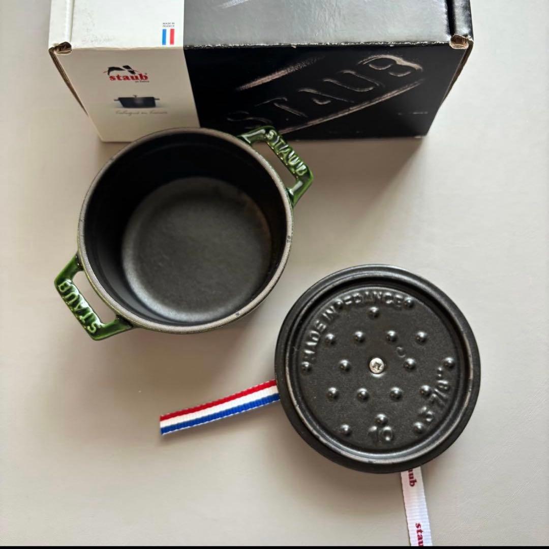 Staub STAUB ピコ・ココット ラウンド　10cm バジルグリーン