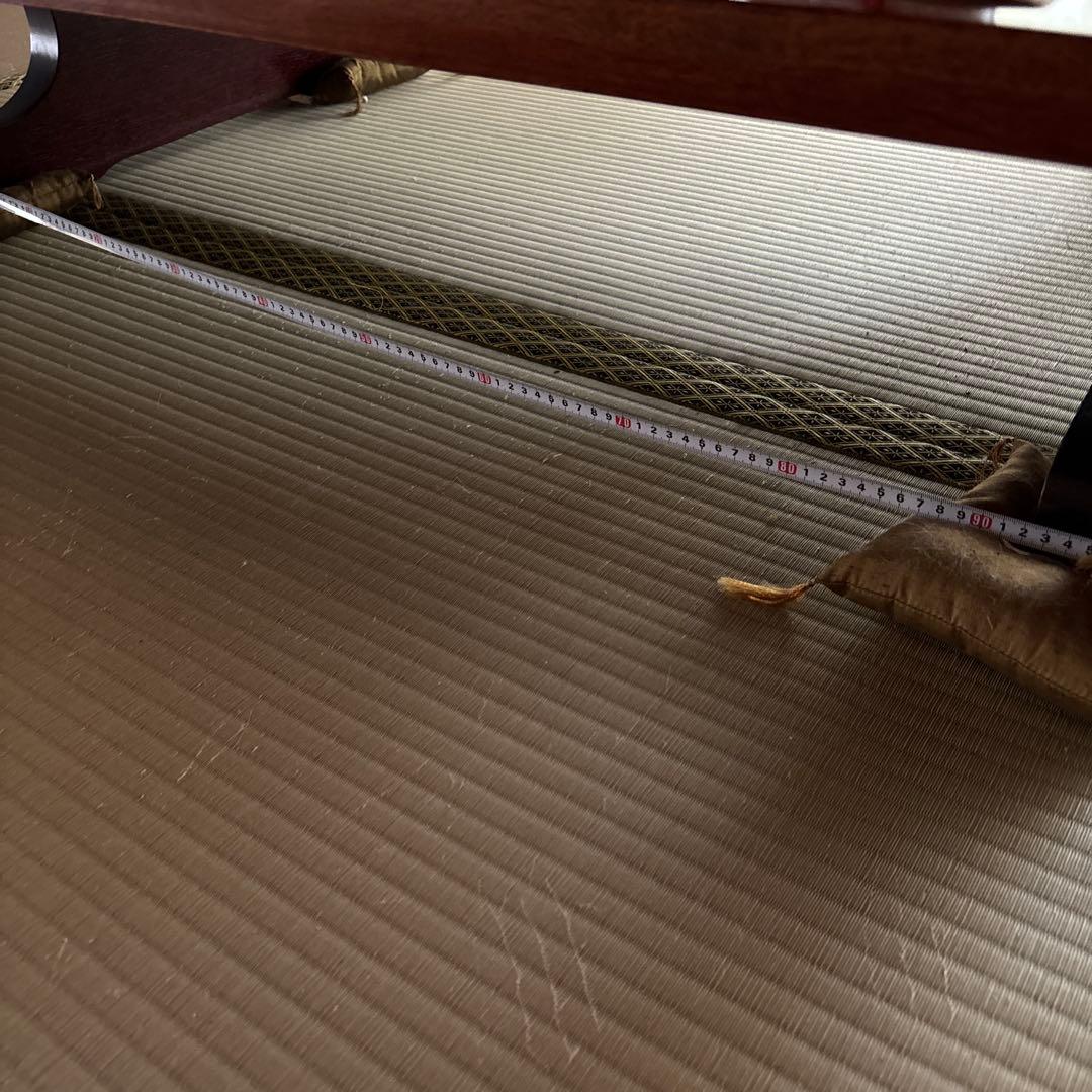 銘木家具　希少！木製低座卓 光沢仕上げ