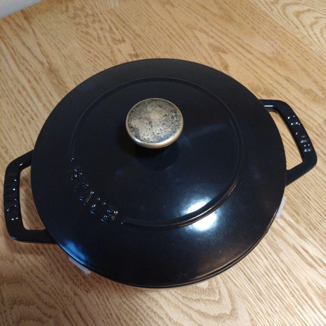 生涯保証あり ストウブ ワナベ 18cm シャイニーブラック
