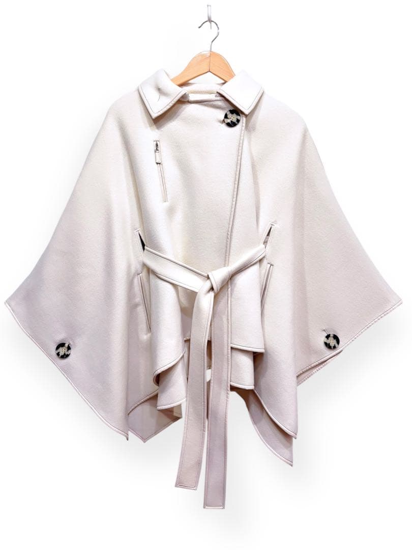 snidel×sweet×新木優子コラボ ポンチョコート アイボリー