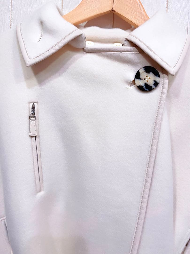 snidel×sweet×新木優子コラボ ポンチョコート アイボリー