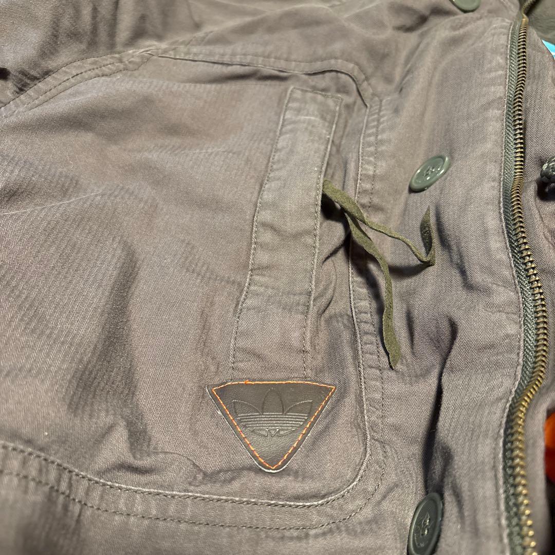 【新品未使用】　adidas 中綿 モッズコート カーキXL