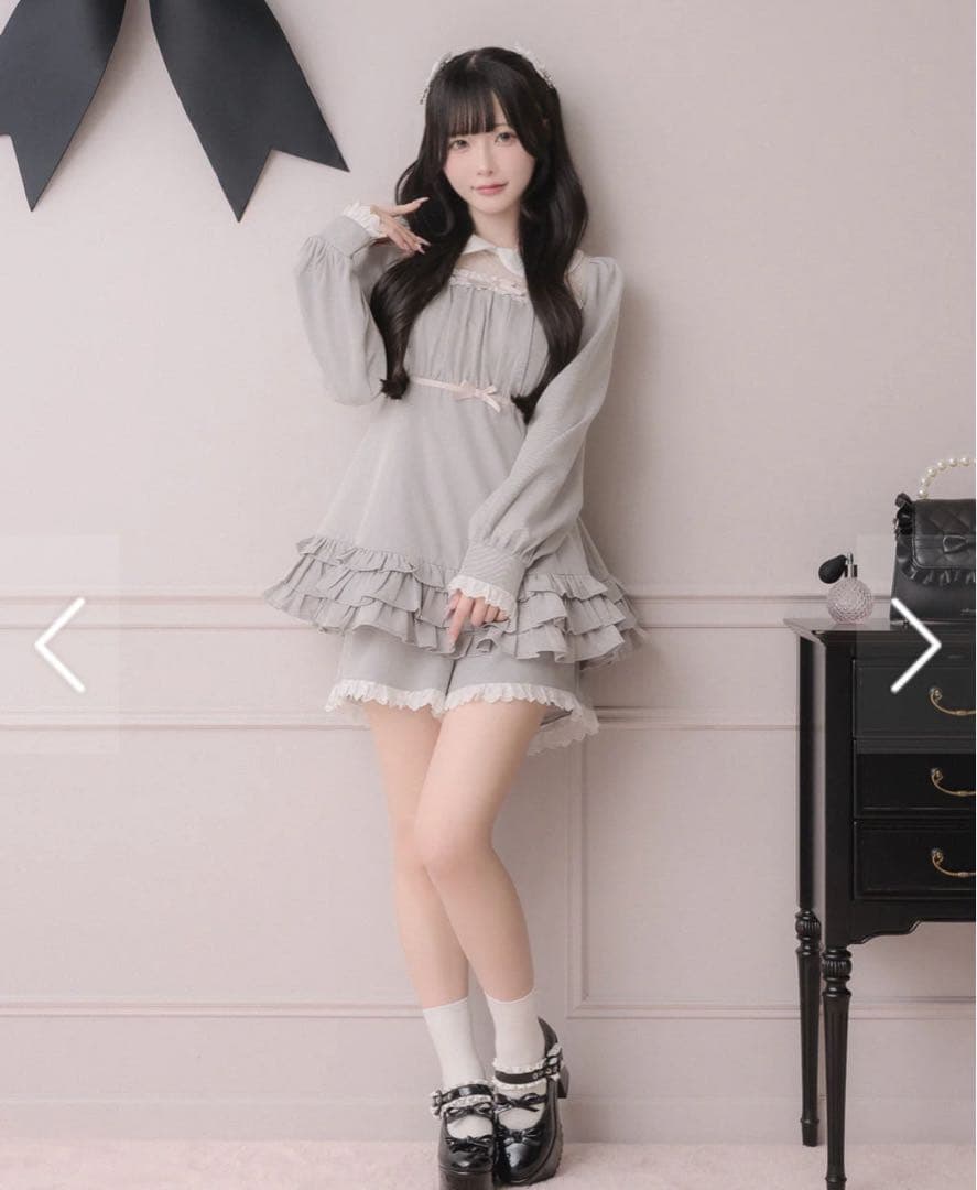 新品 pium ぴうむ チュール切り替えティアードセットアップ