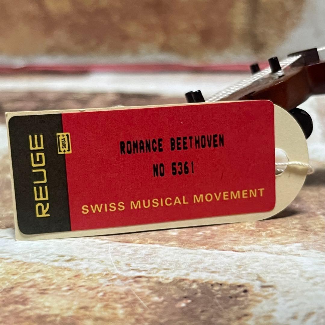 REUGE リュージュ 木製 マンドリン型 オルゴール