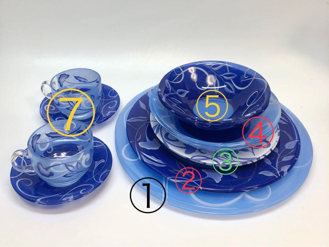 フランス製　ガラス食器 ① 大皿