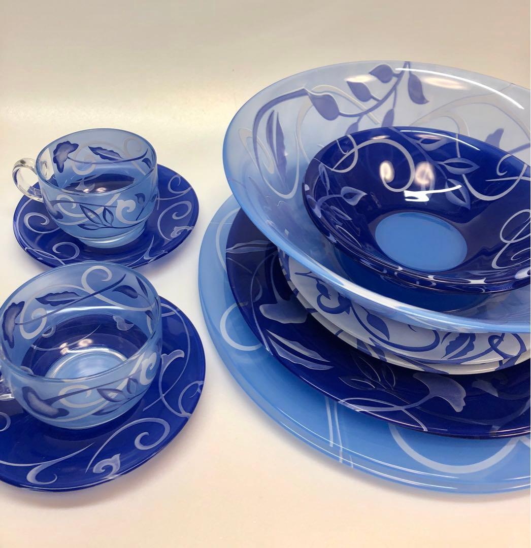 フランス製　ガラス食器 ① 大皿