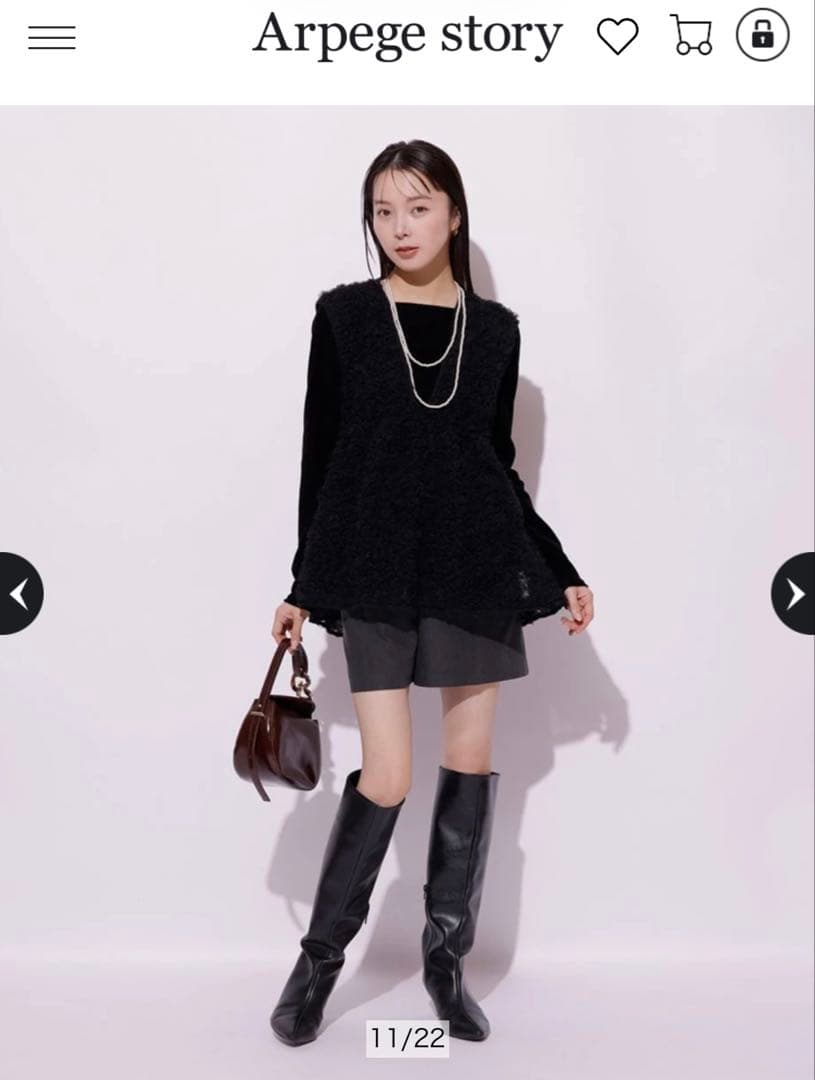 マイストラーダ　デコラチュールブラウス ブラック　38 Mサイズ