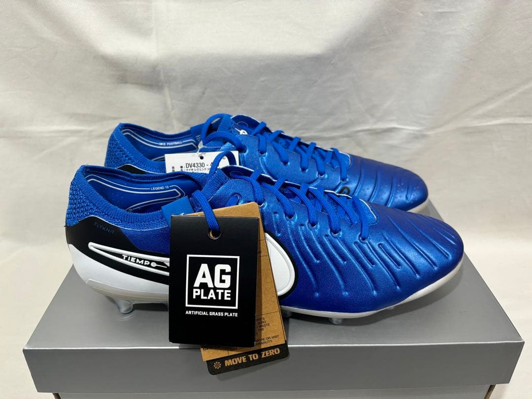 シューズ nike legend 10 elite ag-pro 27.5 blue