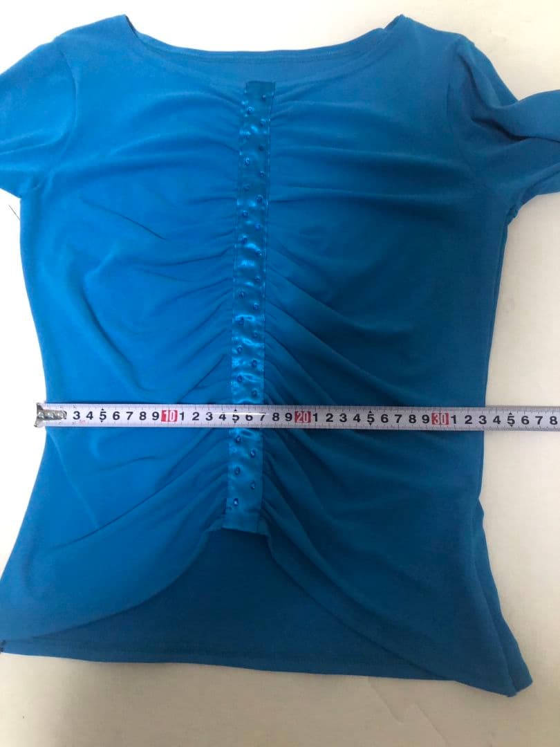 社交ダンスレッスン着パーティー。Chacott素敵なギャザーラテン上下セット