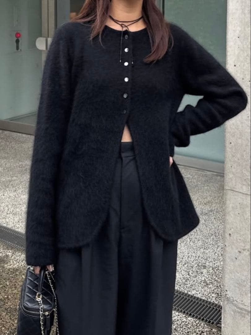 トップス rielle riche Fluffy Fox Mix Cardigan