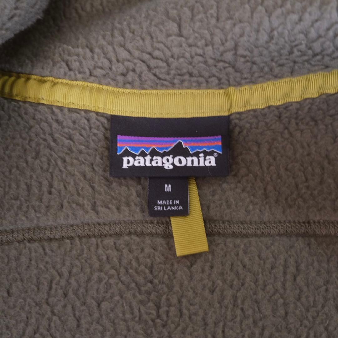 Patagonia フリースベスト レトロパイルベストM グリーン