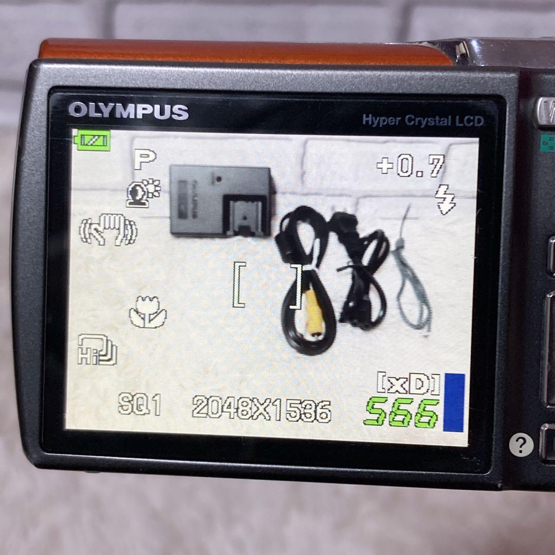 【動作品】 OLYMPUS オリンパス μ830 デジタルカメラ オレンジ