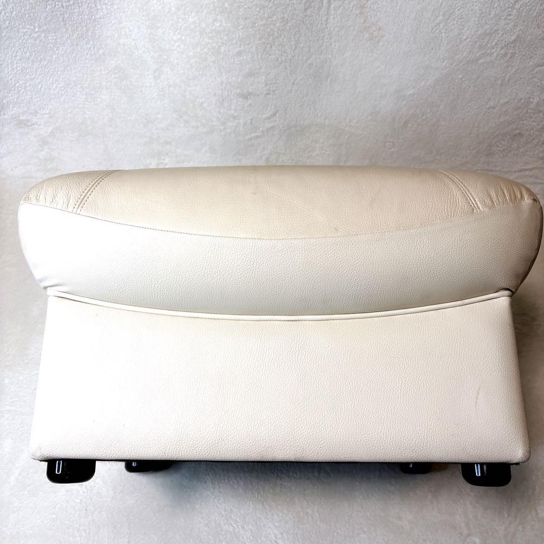 カリモク家具 オットマン スツール 本革 日本製 単品