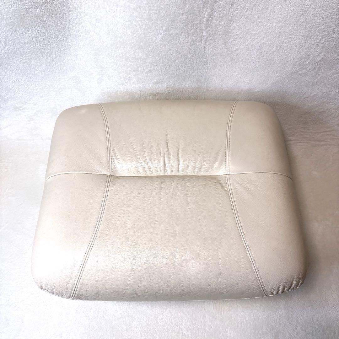 カリモク家具 オットマン スツール 本革 日本製 単品