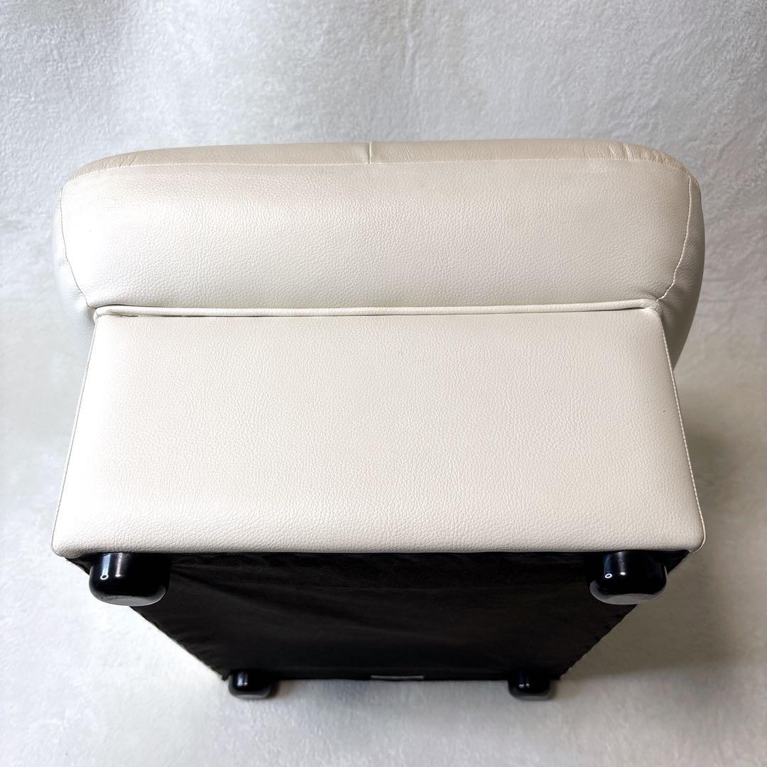 カリモク家具 オットマン スツール 本革 日本製 単品