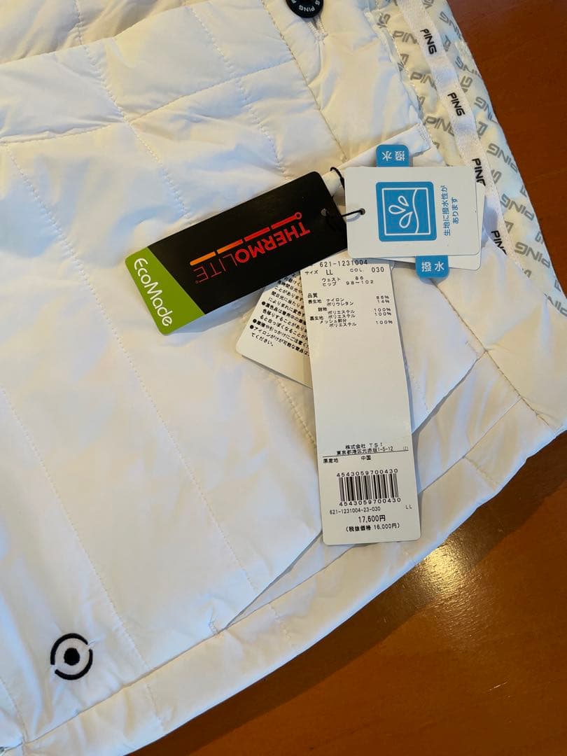 【新品】PING　ゴルフパンツ冬物　サイズLL 定価１７６００円(税込）