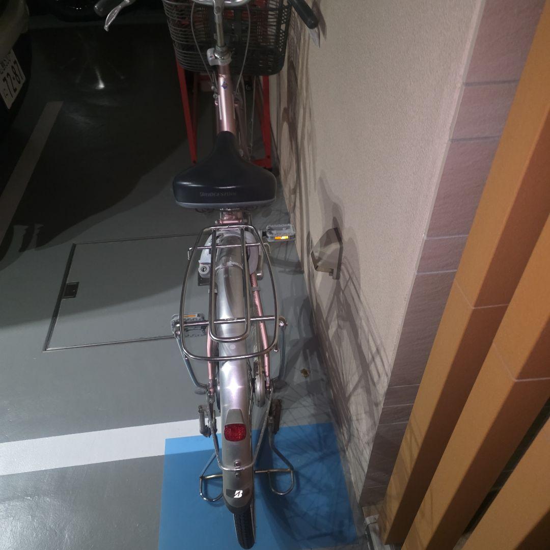 ピンク シティサイクル 前バスケット付き 広島市引取可能な方のみ