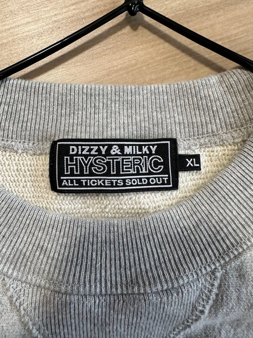 HYSTERIC DIZZY & MILKY トレーナー XL グレー