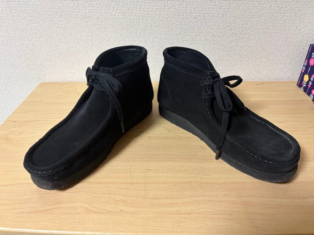 Clarks クラークス　ワラビーブーツ　黒　26.5