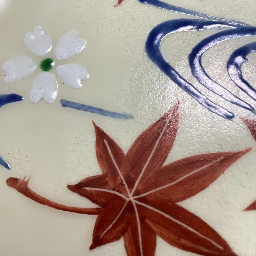 京焼雲錦流水絵皿　　11客　新品未使用　　嘉豊作